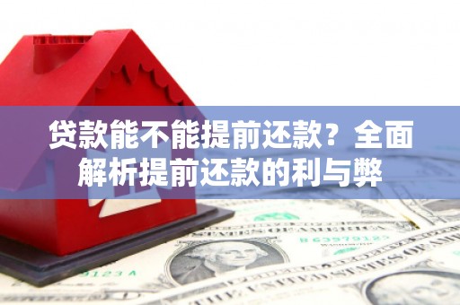 榆树贷款能不能提前还款？全面解析提前还款的利与弊