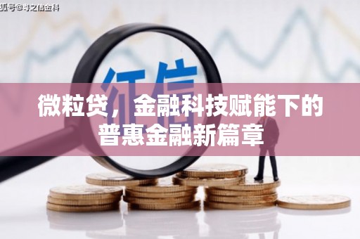 榆树微粒贷，金融科技赋能下的普惠金融新篇章