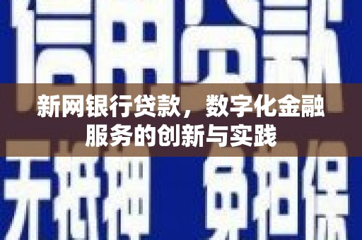 榆树新网银行贷款，数字化金融服务的创新与实践