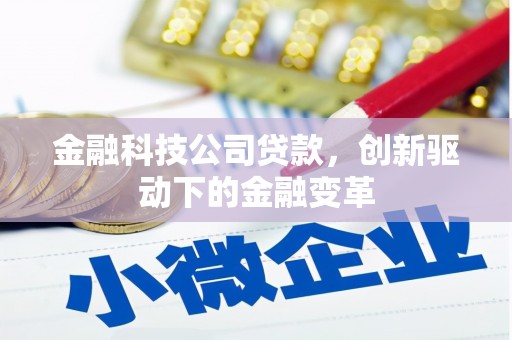 榆树金融科技公司贷款，创新驱动下的金融变革