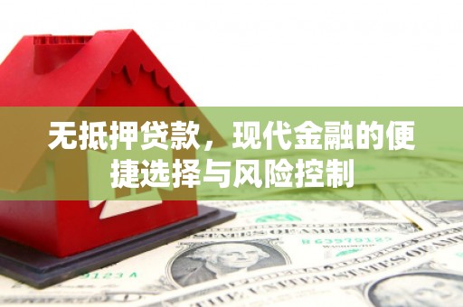 榆树无抵押贷款，现代金融的便捷选择与风险控制