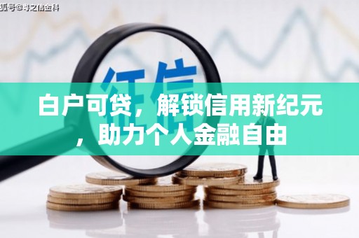 榆树白户可贷，解锁信用新纪元，助力个人金融自由