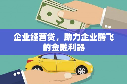榆树企业经营贷，助力企业腾飞的金融利器