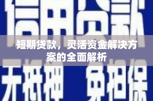 榆树短期贷款，灵活资金解决方案的全面解析