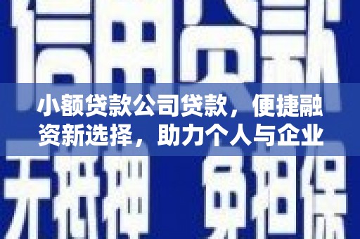榆树小额贷款公司贷款，便捷融资新选择，助力个人与企业成长