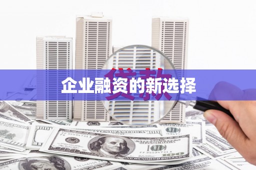 榆树企业融资的新选择