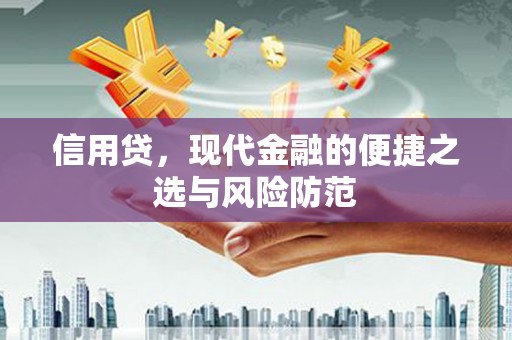 榆树信用贷，现代金融的便捷之选与风险防范