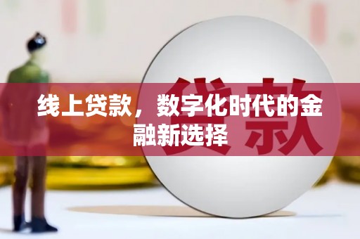 榆树线上贷款，数字化时代的金融新选择