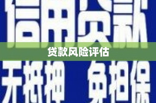 榆树贷款风险评估